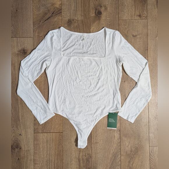 NWT Halara Square Neck Bodysuit Size Large - Picture 3 of 8